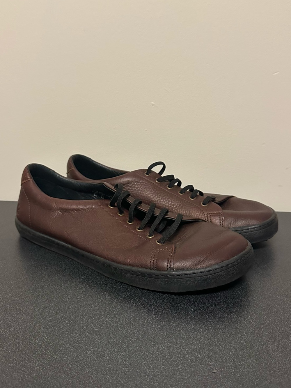 Birchbury Bramford Brown Leather Men's  Sneakers Size 12 Minimalist Shoes